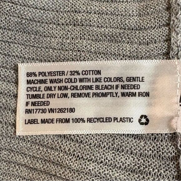 Prologue Longline Open Front Cardigan Women’s XS Soft Gray Textured Knitwear. - Picture 7 of 8